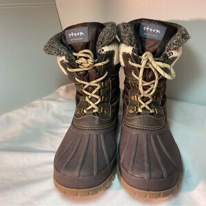 Storm by Cougar Cirrus Women’s Winter Snow Boots Size 10 Brown Faux Fur Lined